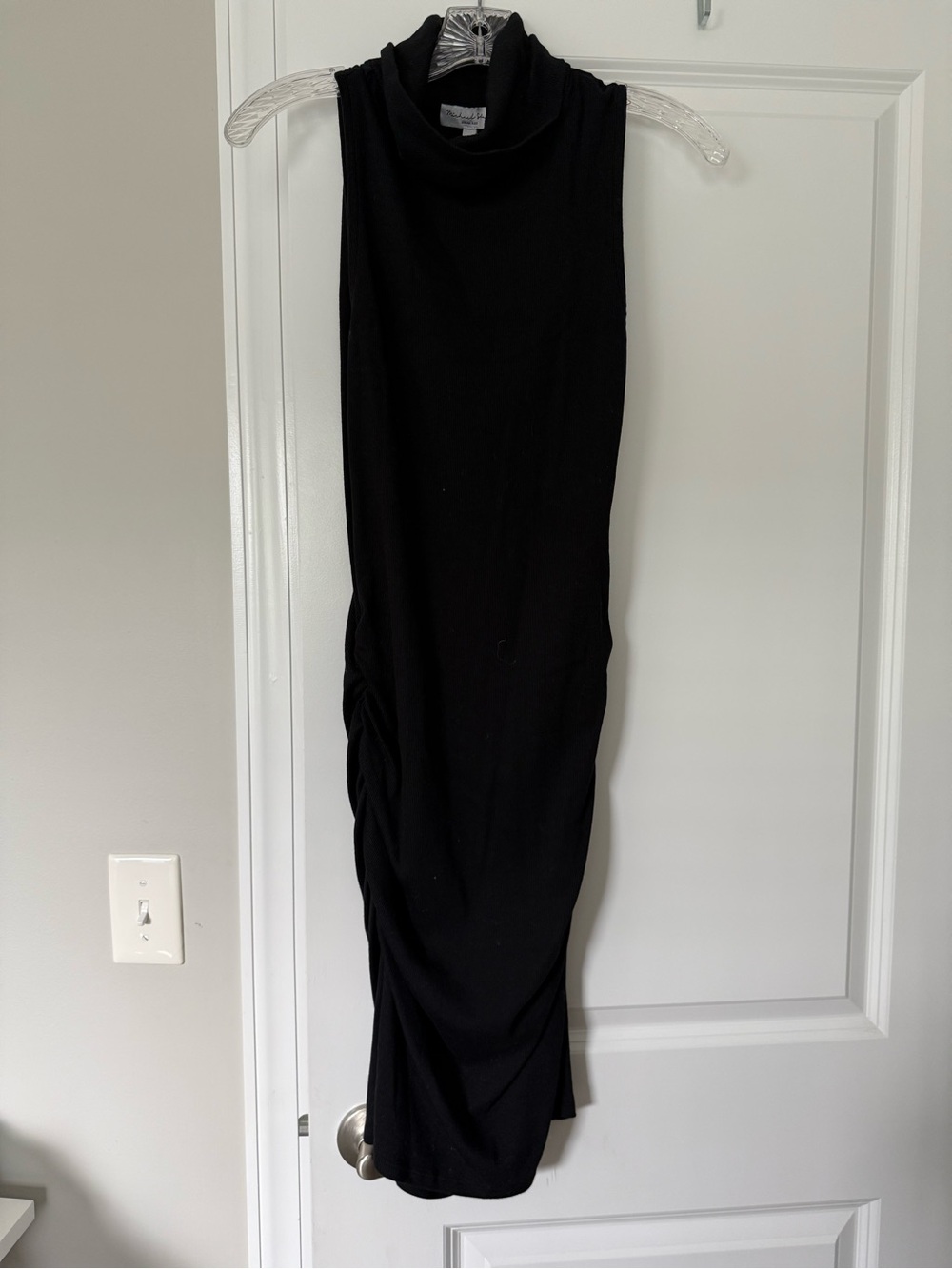 Michael Kors Sleeveless Black Maxi Skirt with Side Ruching